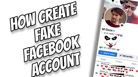 are you allowed to make fake facebook account